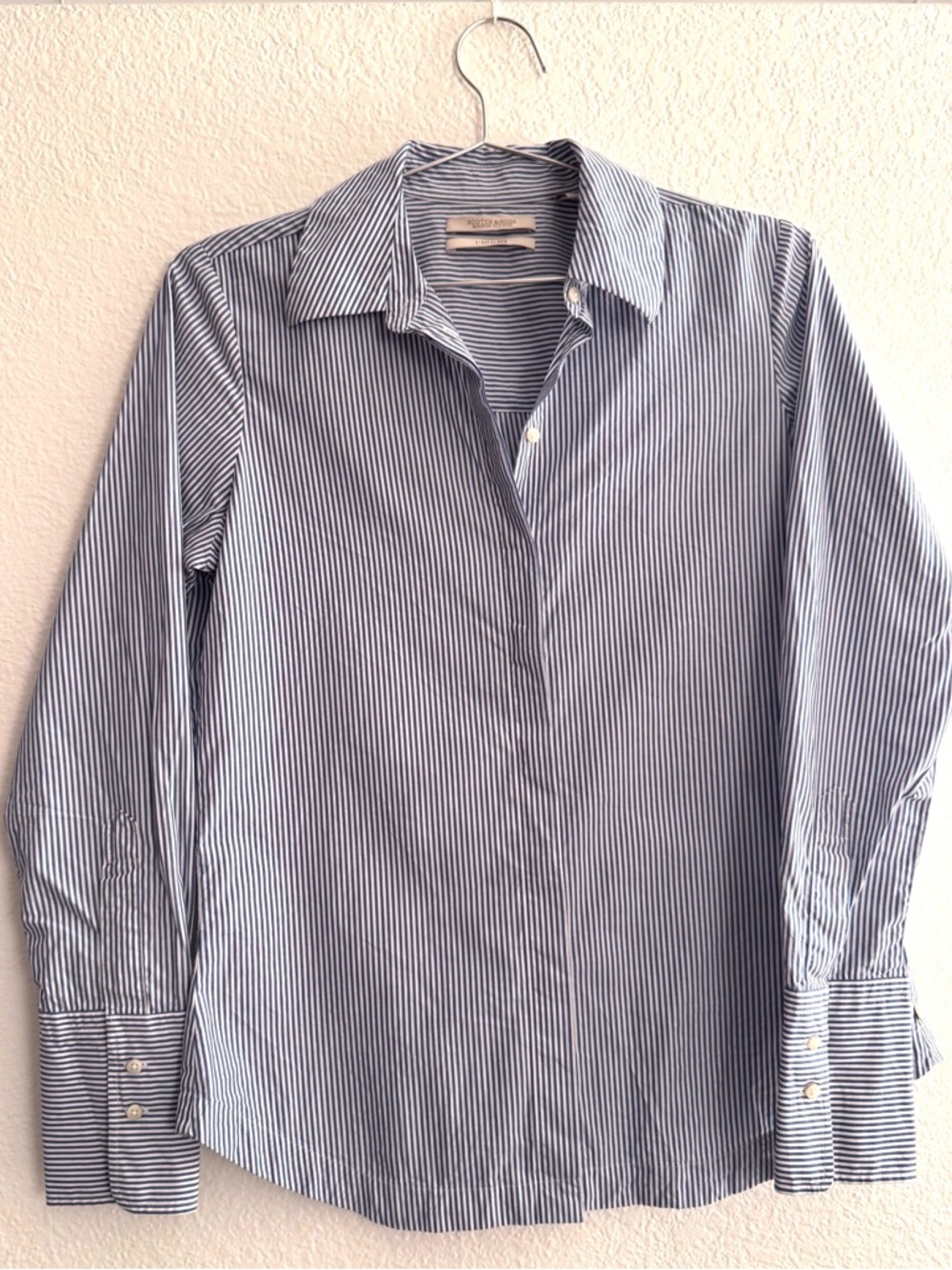 Scotch & Soda Maison Scotch Striped Button down shirt Blue White XS